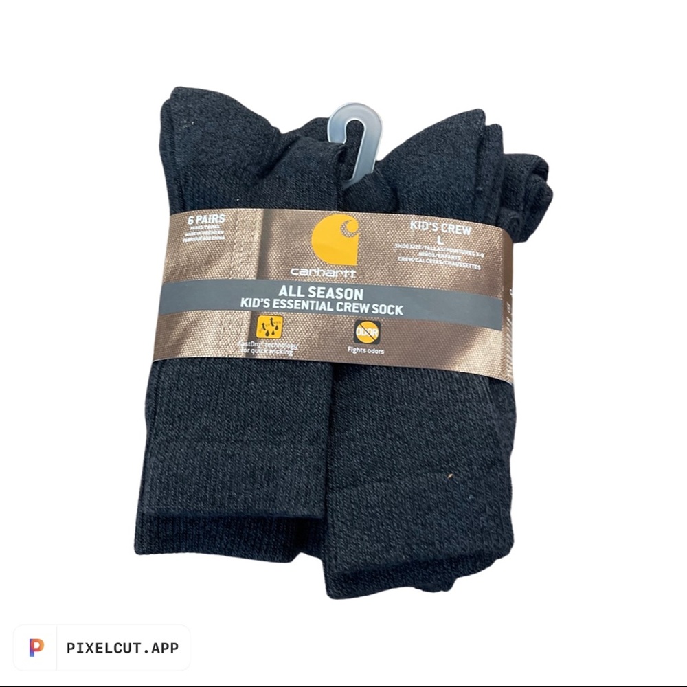 NWT 6 PAIRS KIDS ALL SEASON LARGE SOCKS